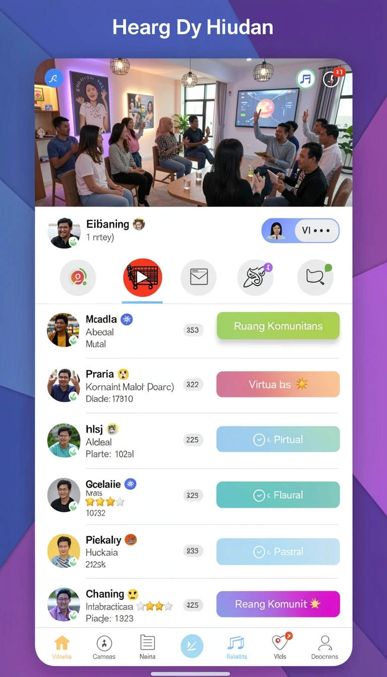 Tampilan utama aplikasi jktok App APK Terbaru yang intuitif dan efisien.